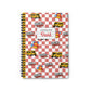 Personalized Red SchoolYard Chic Composition Book Inspired Playful Spiral Notebook - Perfect for School, Journaling, Kids, Teachers, Back to School Gifts