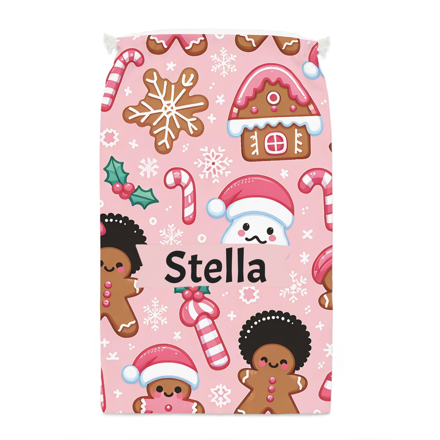 Personalized Christmas Gift Sack - Custom Holiday Santa Gift bag Sack with Name- Gift for Her and Gift for Him