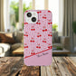 Personalized Cherry Blossom Dreams Flexi Case — Pink Retro Cherry iPhone® 7/8, 11, 12, 13, 14, 15, 16, 17, X/XS, SE, XR, Mini, Pro, Pro Max, Plus Cases.
