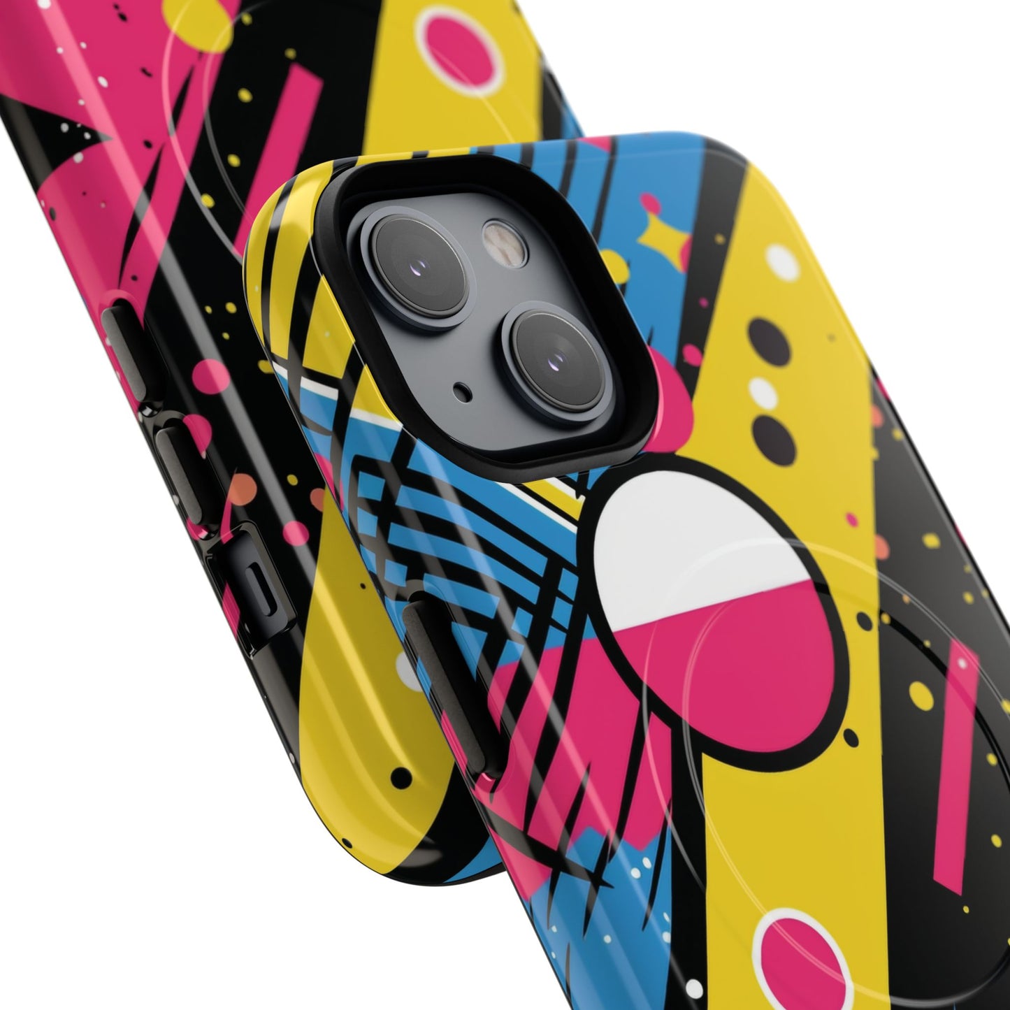 Electric Motion Mix iPhone Cases for Creative Souls | Tough iPhone Magnetic Cases, Stylish Protection, Unique iPhone Accessories, Gift for Art Lovers, Retro Vibes