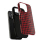 Tough Magnetic Phone Case - Red Plaid, Durable, Stylish Protection for iPhones, Gift for Outdoor Lovers, Unique Phone Cover