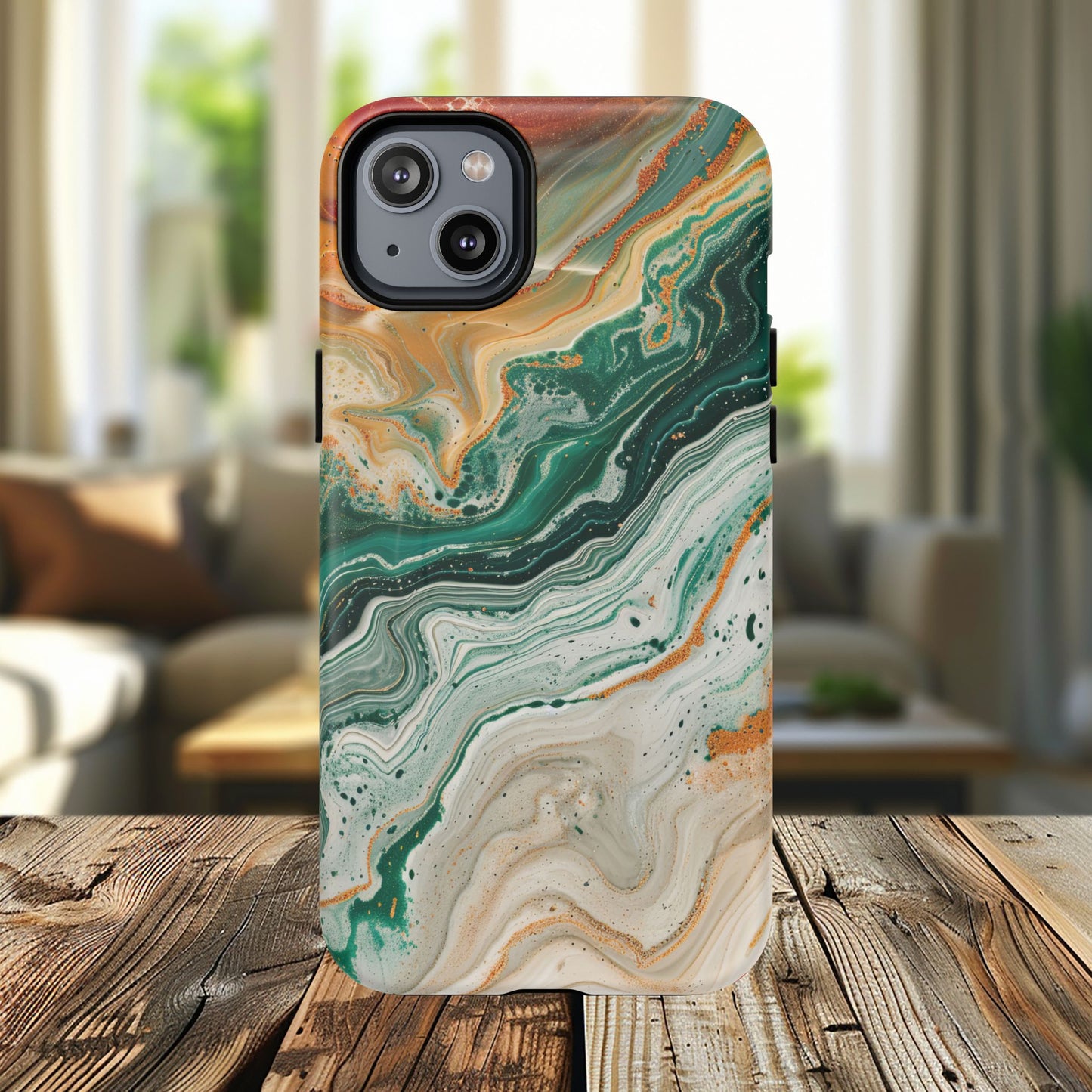 Stylish Tough Acrylic Magnetic iPhone Cases for Everyday Protection, Marble Design, Unique Gifts for Tech Lovers, Holiday Essentials
