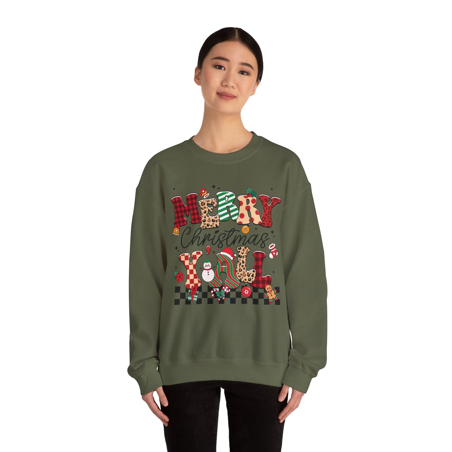Merry Christmas Unisex Heavy Blend™ Crewneck Sweatshirt