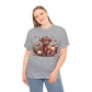 Autumn Highland Cow Charm Unisex Heavy Cotton Tee