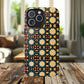 Celestial Spice Tiling Colorful Tough Magnetic iPhone Case, Unique iPhone Cover, Artistic Mobile Shell, Durable Design Accessory, Trendy Gift Idea, MagSafe® iPhone Case.
