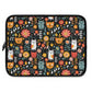 Whimsical Feline Garden Laptop Sleeve