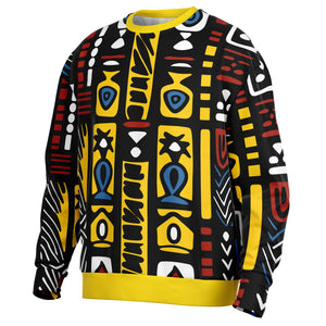 Geometric Harmony Heavyweight Oversized Sweatshirt - AOP
