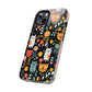 Whimsical Feline Garden iPhone and Samsung Tough Phone Cases,