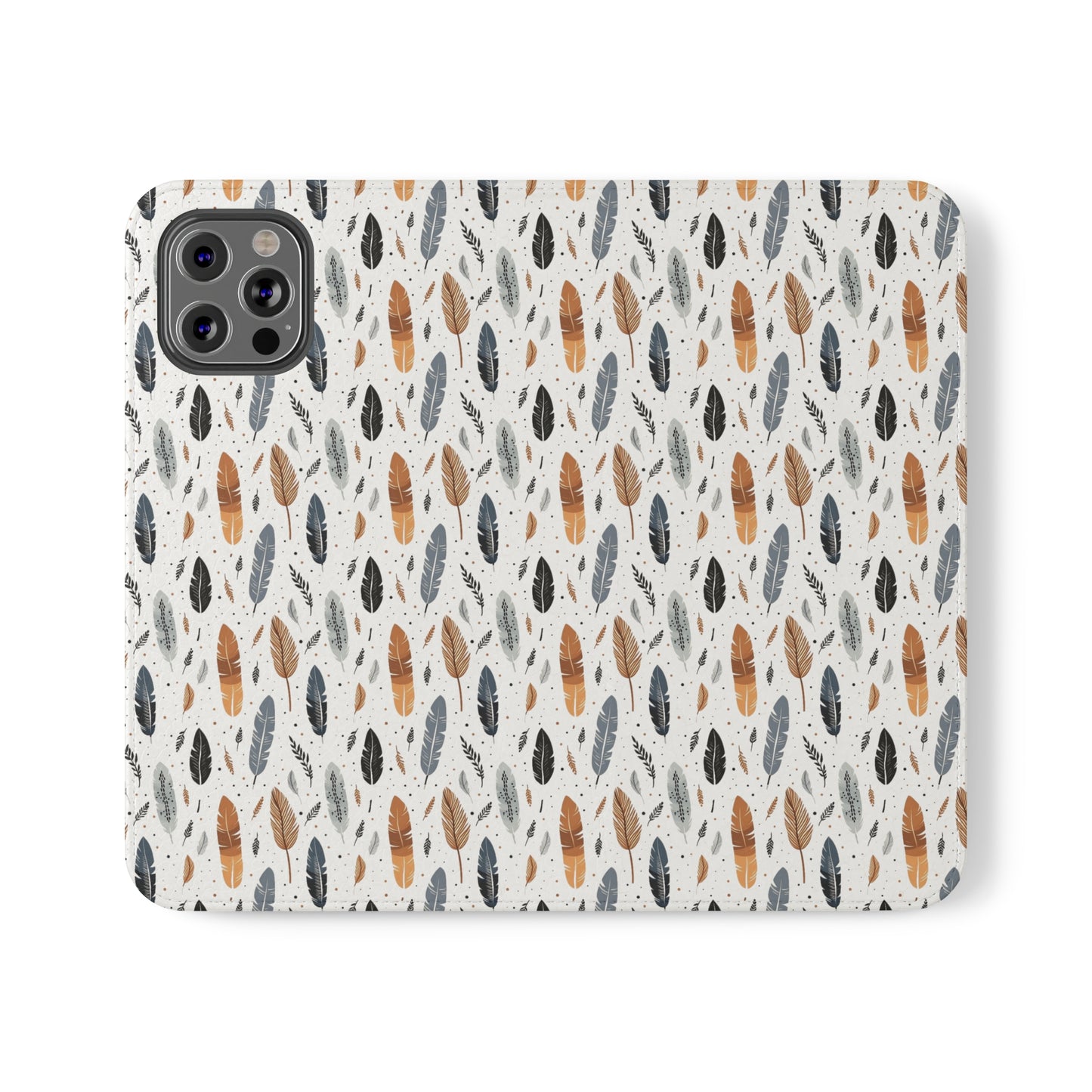 Whispering Feathers iPhone and Samsung Flip Cases