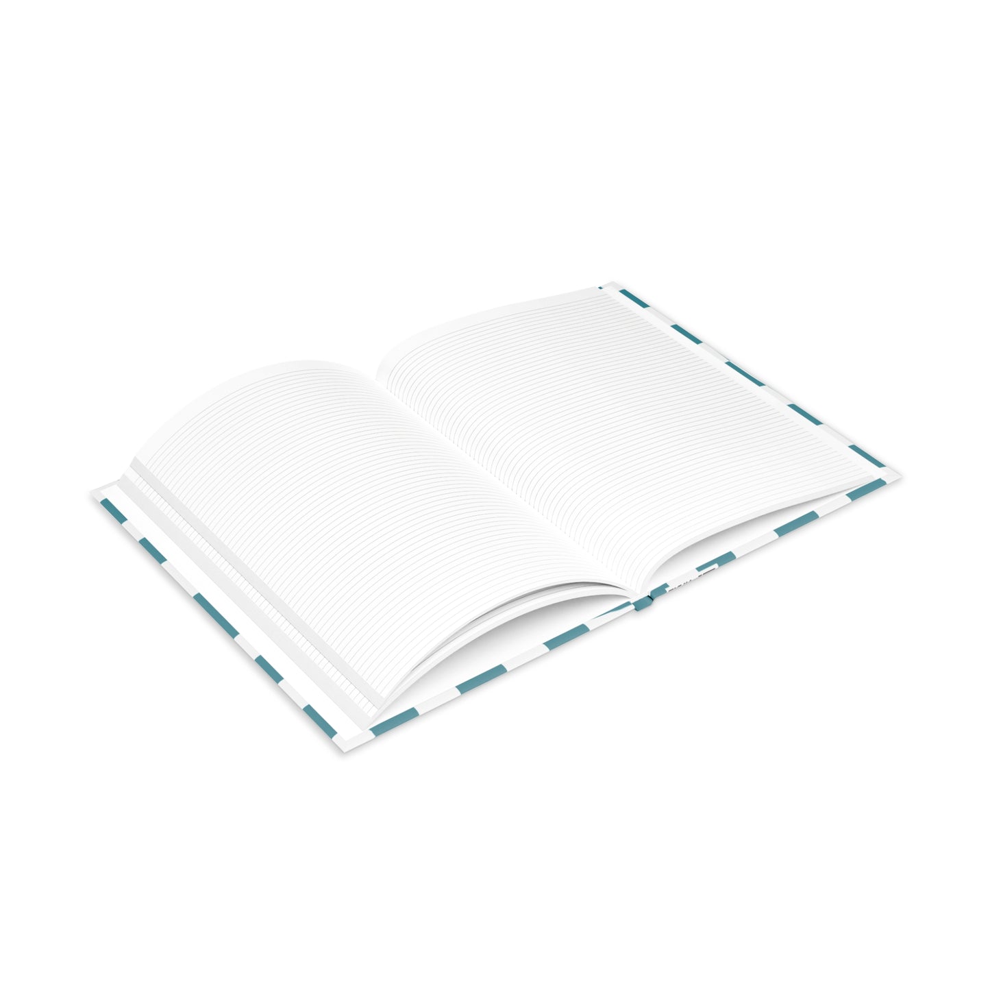 Teal Checkered Charm Hardcover Notebook with Puffy Covers (PY)