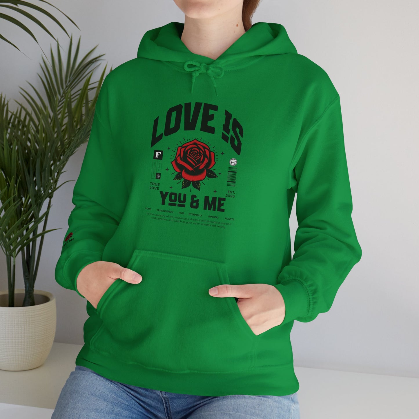You and Me Unisex Gildan Hoodie Sweatshirt