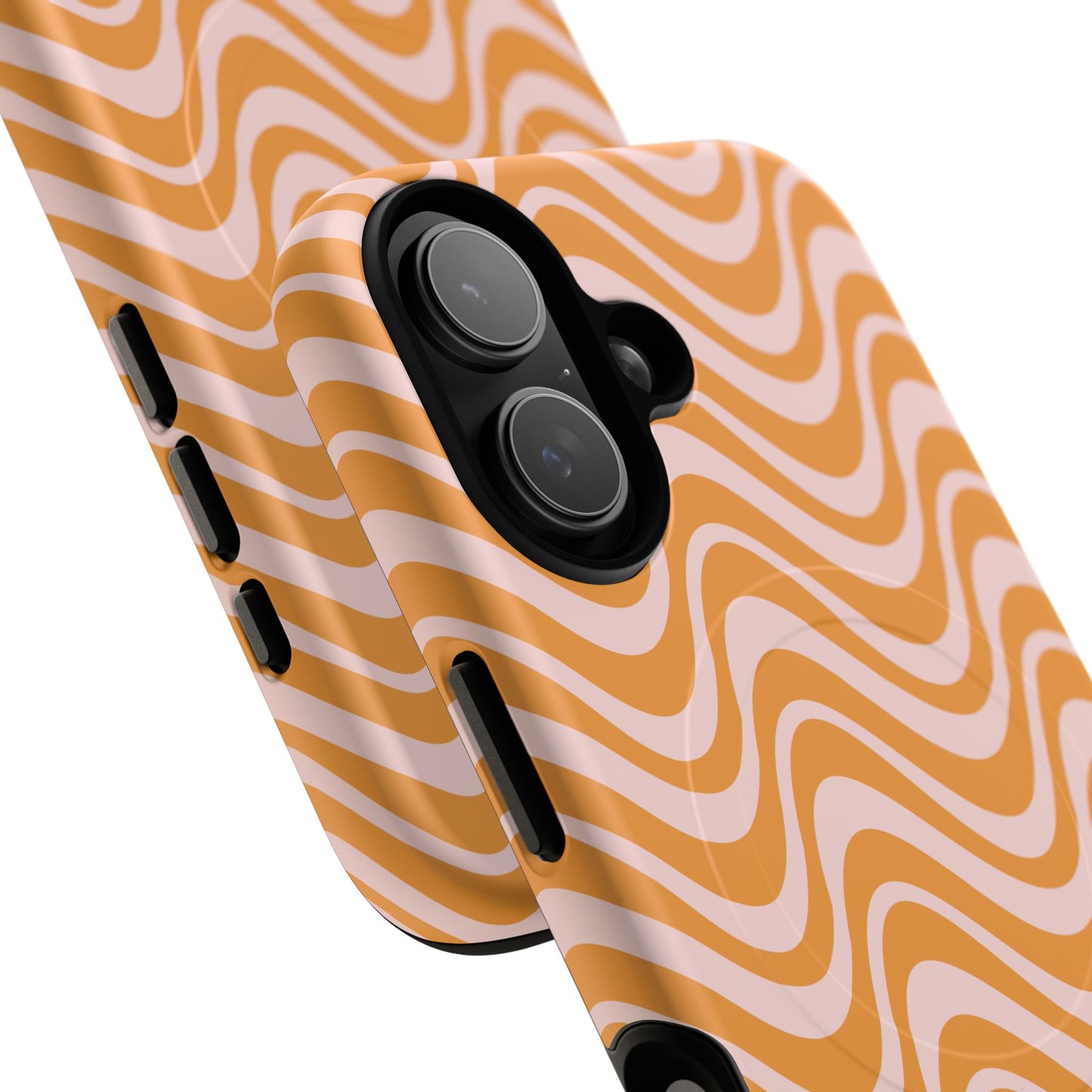 Stylish Tough Magnetic Case for Your iPhone - Trendy Wave Design, Durable Protector, Gift for Her, Cool Tech Accessory, Unique iPhone Cover, Magsafe iPhone Cover.