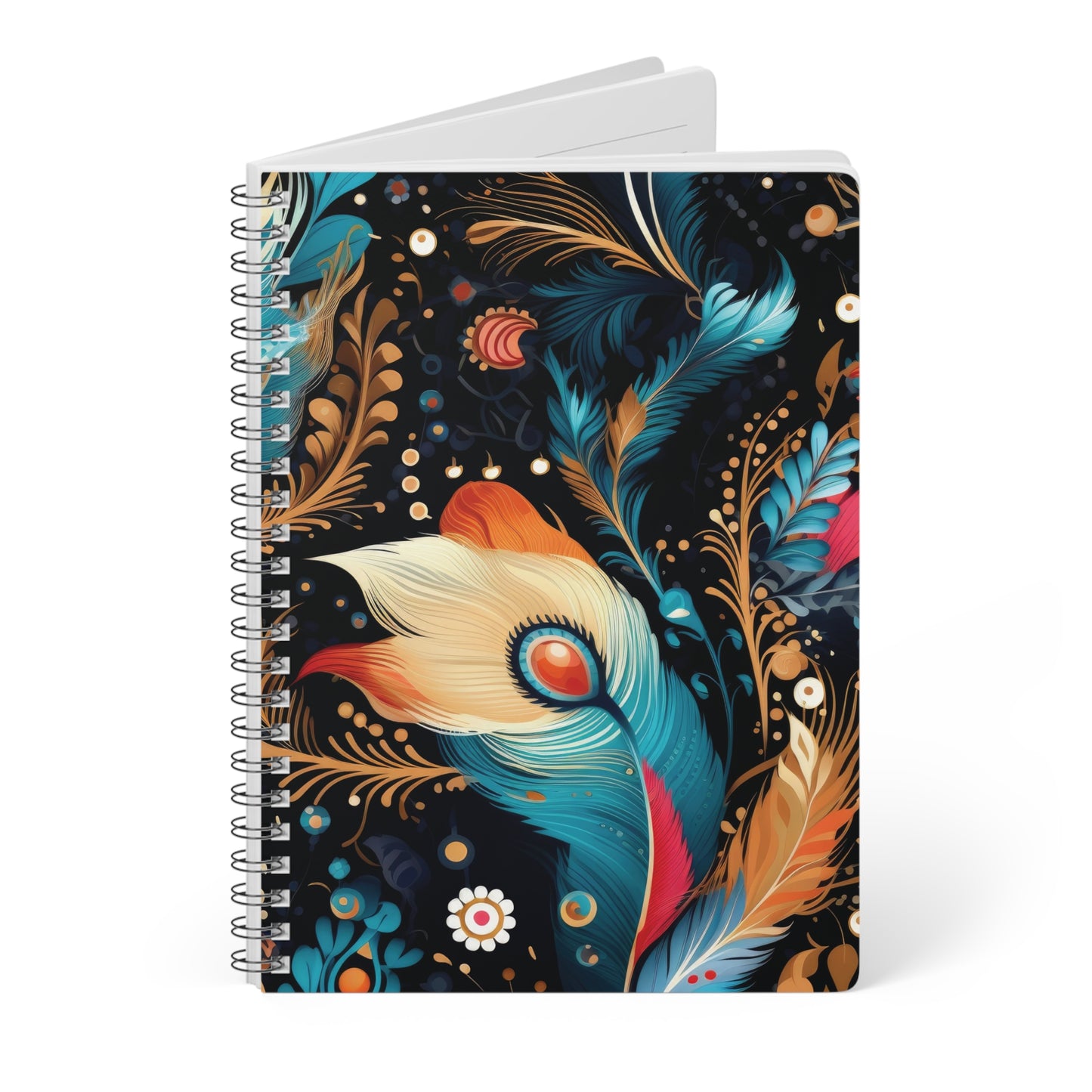 Ethereal Feathers Softcover Notebook, A5 (PY)
