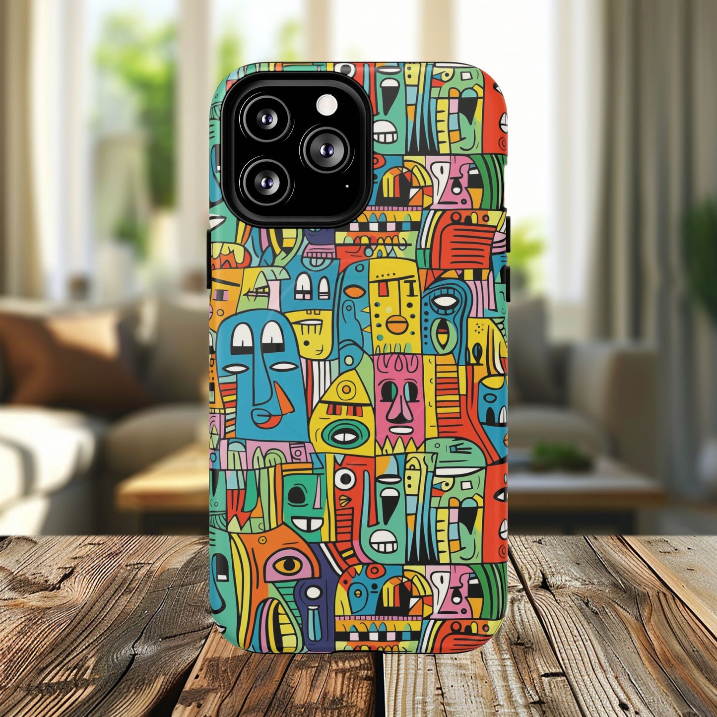 Vibrant Art Magnetic Phone Case, Colorful Protector, Unique iPhone Case, Gift for Artists, Trendy Tech Accessory