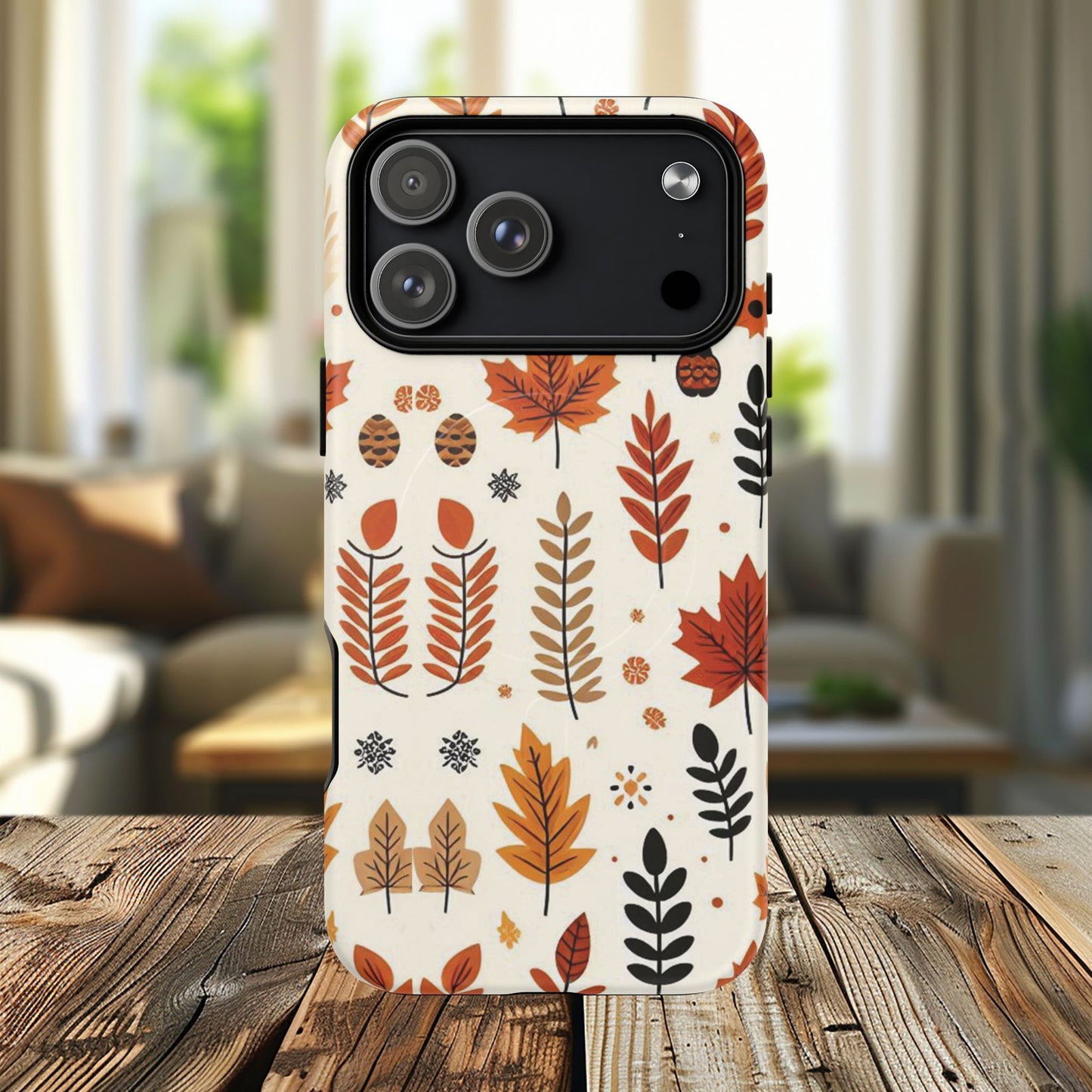 Autumn Whimsy Woods Tough iPhone Magnetic Case, Autumn iPhone Cover, Seasonal iPhone Accessories, Cute Gift for Fall Lovers, Nature-Inspired Design