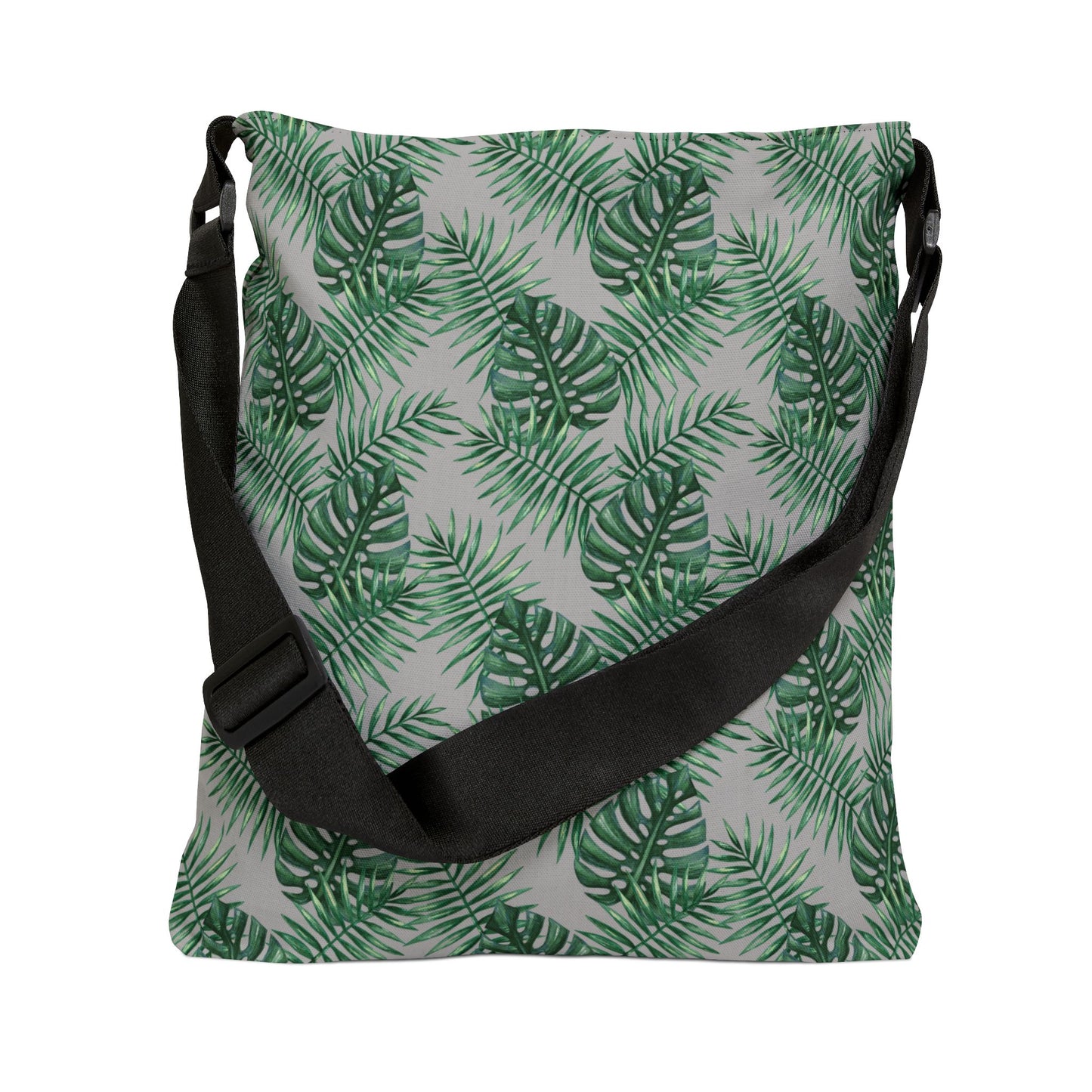 Grey Tropical Bliss Adjustable Tote Bag (AOP)