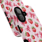 Strawberry Blush Coquette Magnetic Tough iPhone Cases - Funky Fruit Cases, Floral iPhone Cover, Trendy Gifts, iPhone Accessories, Strawberry Lover