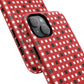 Crimson Gridlock Tough iPhone Magnetic Cases, Durable iPhone Accessories, Gift for Tech Lovers, Modern Design