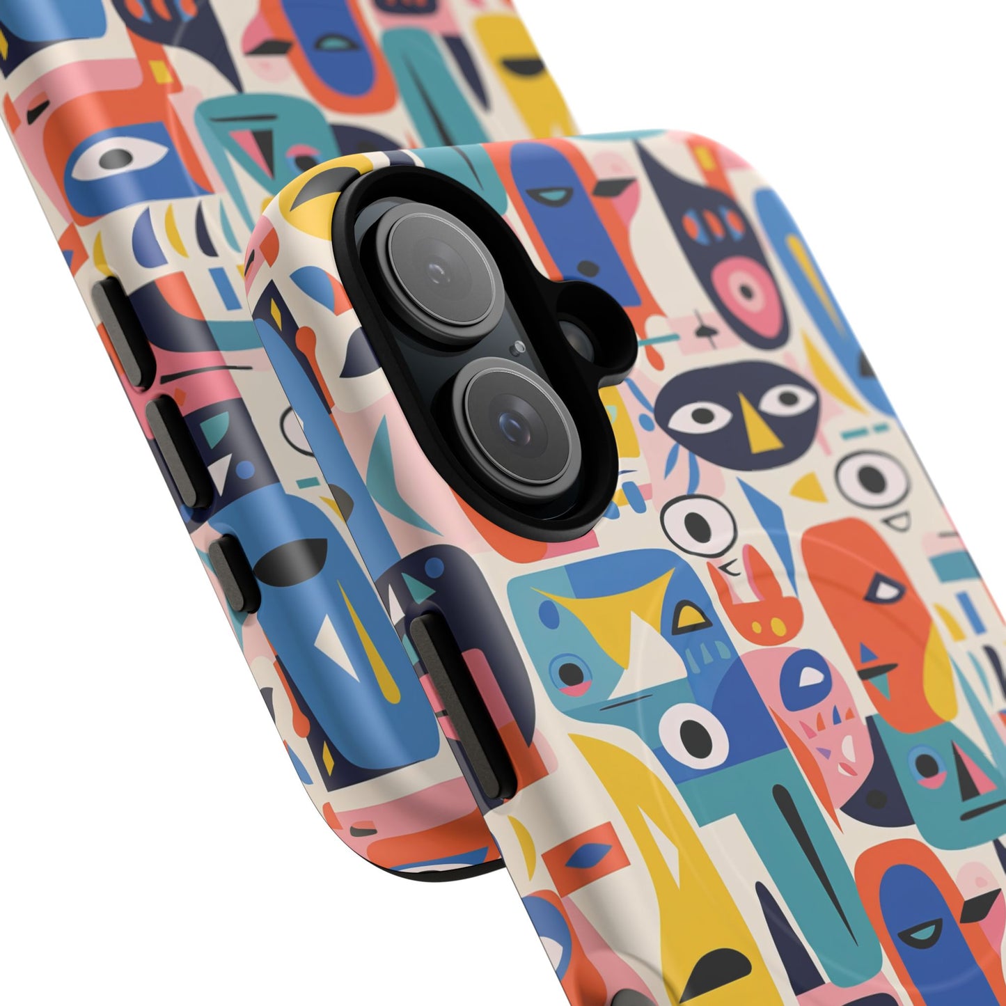 Vibrant Phone Case,  Magnetic iPhone Cover, Colorful Abstract Protection, Trendy Gift, Unique Tech Accessory, Art Phone Case