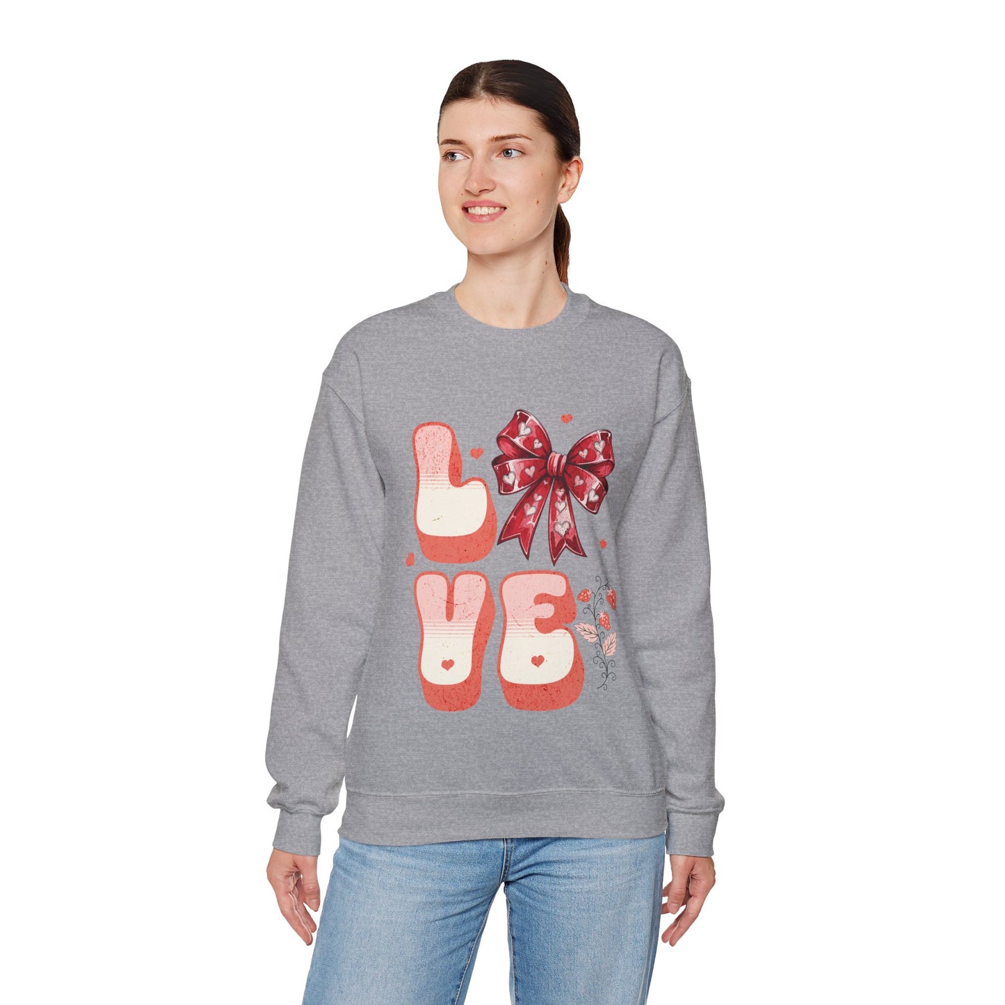LOVE Coquette Unisex Heavy Gildan Blend™ Crewneck Sweatshirt.