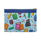 Blue Academic Adventures Accessory Pouch