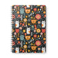 Whimsical Feline Garden Softcover Notebook, A5