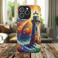 Vibrant Lighthouse Magnetic iPhone Case, Durable Protection for Everyday Adventure, Gift for Nature Lovers, Colorful iPhone Cover