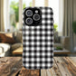 Black and White Gingham Phone Case, Tough Magnetic Cases, Stylish Phone Cover, Gift for Her, Trendy Phone Accessory, Checkered Print