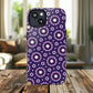 Violet Nova Bloom Stylish Tough Magnetic iPhone Case, Purple Floral iPhone Cover, Durable Cell iPhone Protector, Gift for Her, Mother's Gift
