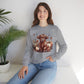 Autumn Highland Cow Charm Unisex Heavy Blend™ Crewneck Sweatshirt