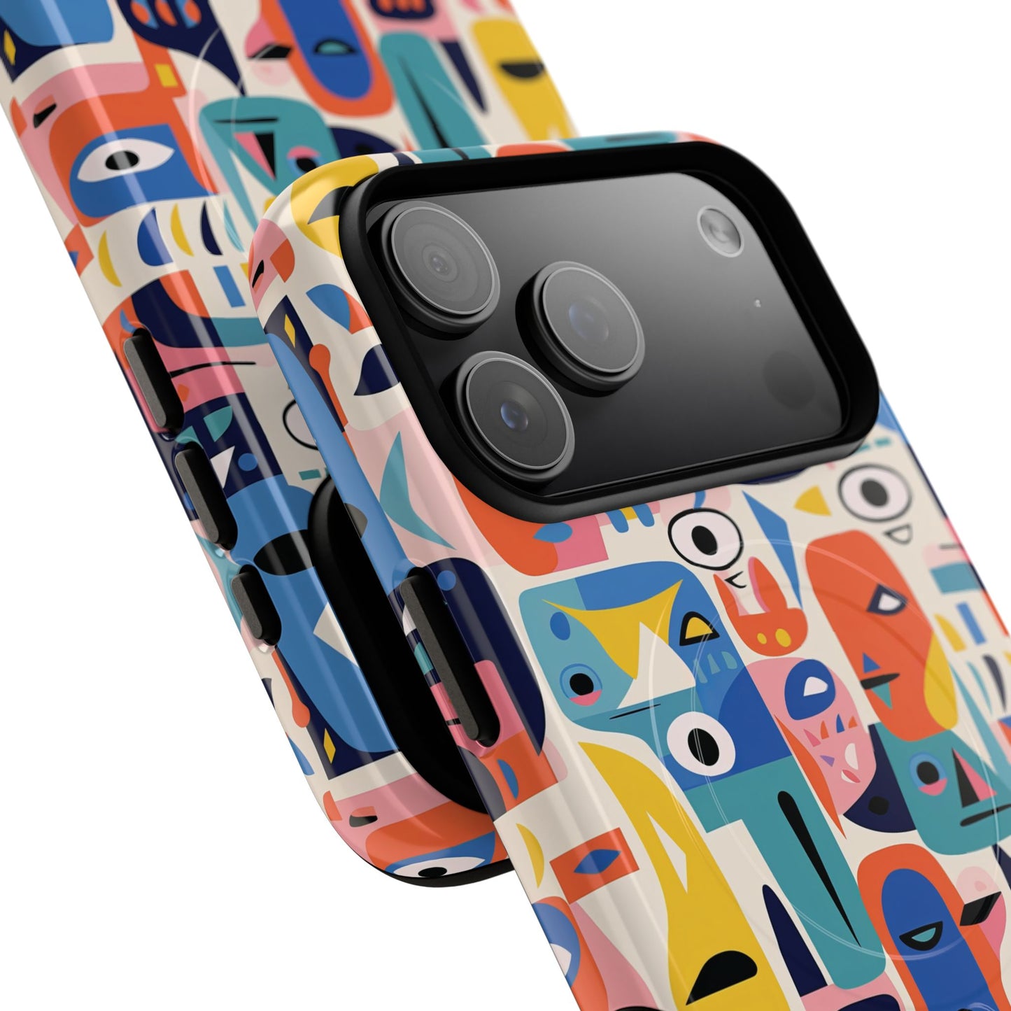 Vibrant Phone Case,  Magnetic iPhone Cover, Colorful Abstract Protection, Trendy Gift, Unique Tech Accessory, Art Phone Case