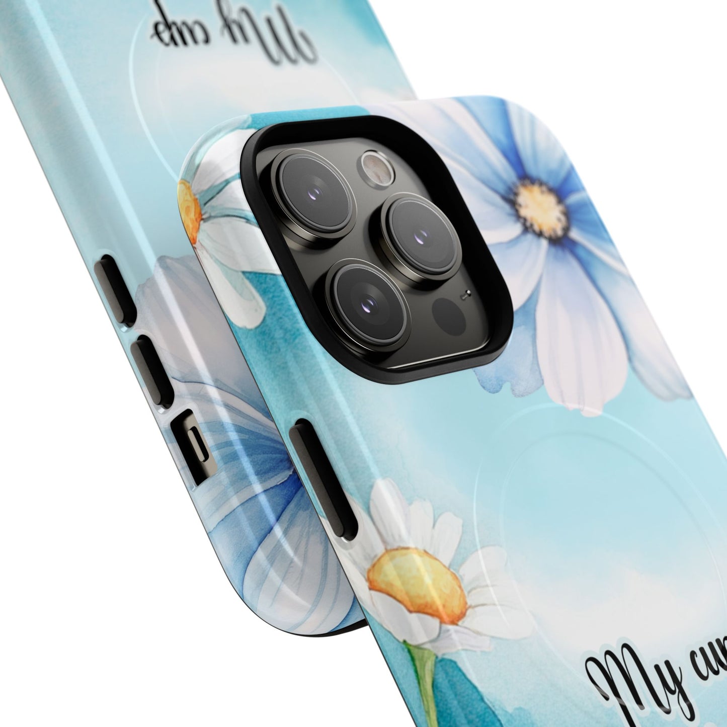 My Cup Overflows Psalm 23:5 | Inspirational Gift, Tough iPhone Magnetic Case | Scripture, Bible Verse, MagSafe® iPhone® Tough Case, iPhone 14, iPhone 15, iPhone 16, Pro, Pro Max, Plus,