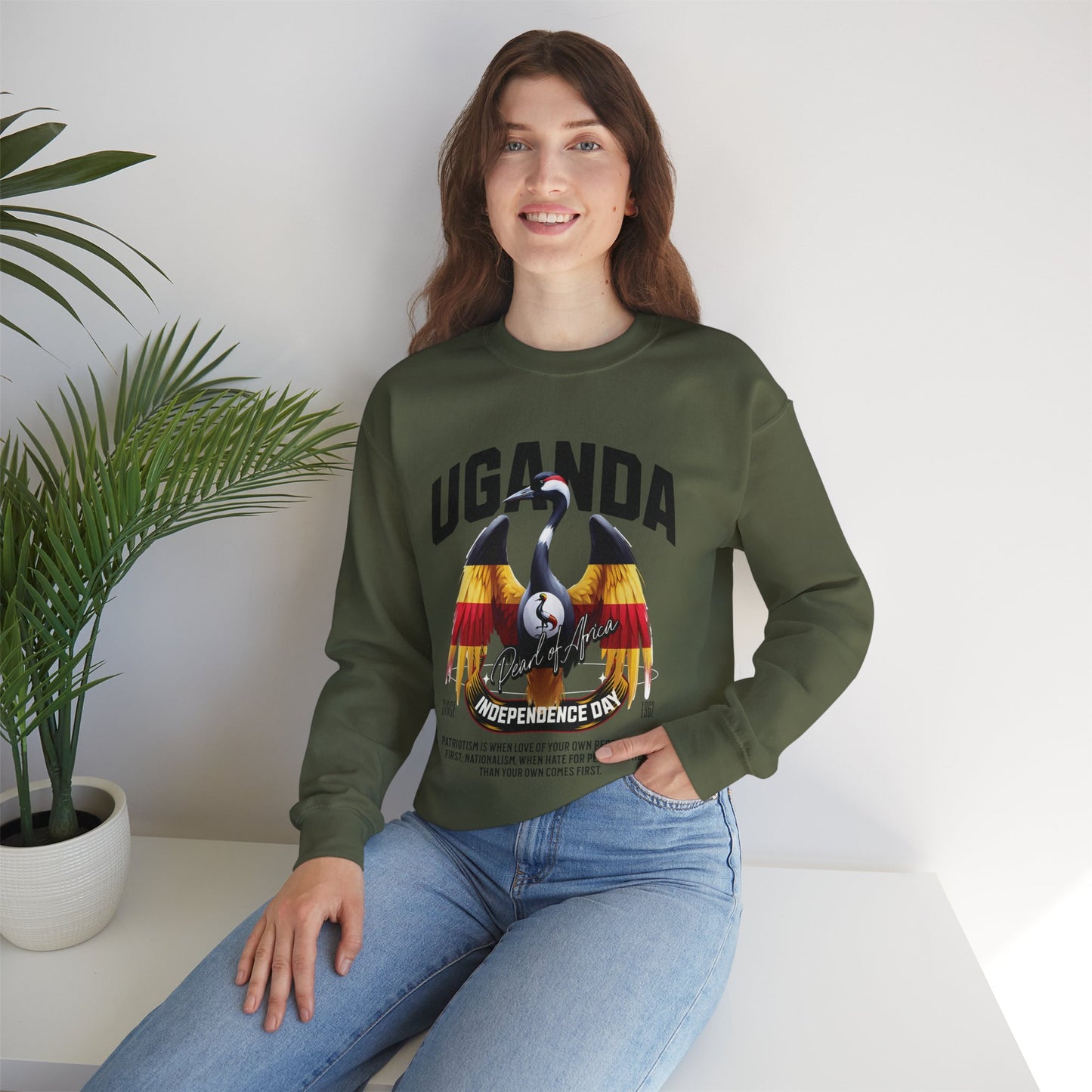 UGANDA Unisex Heavy Blend™ Crewneck Sweatshirt