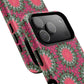 Floral KaleidoBloom iPhone Case, Tough Magnetic Cases, Floral iPhone Cover, Stylish Tech Accessory, Durable Design, Vibrant Gift Idea