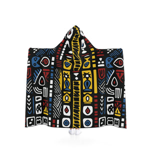 Geometric Harmony Snuggle Hooded Blanket