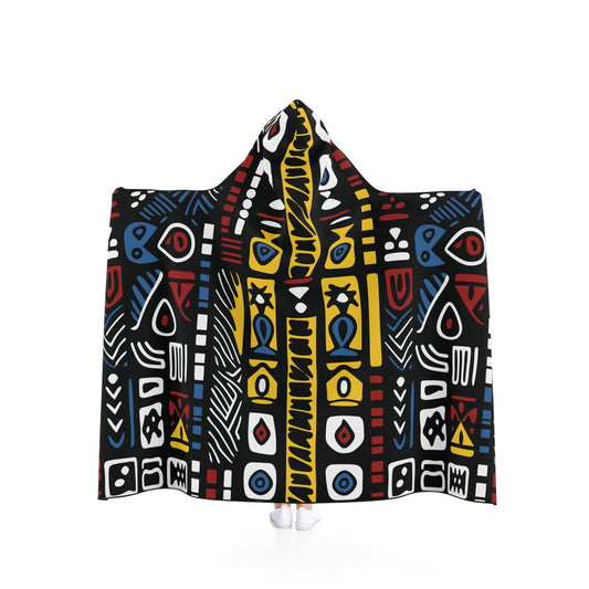 Geometric Harmony Snuggle Hooded Blanket