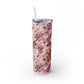 Cherry Blossom Skinny Tumbler with Straw - 20oz Floral Drinkware