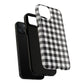 Black and White Gingham Phone Case, Tough Magnetic Cases, Stylish Phone Cover, Gift for Her, Trendy Phone Accessory, Checkered Print
