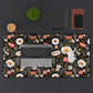 Blossom Elegance: Noir Garden Desk Mat