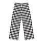 Black Plaid Perfection Women's Pajama Pants (AOP).