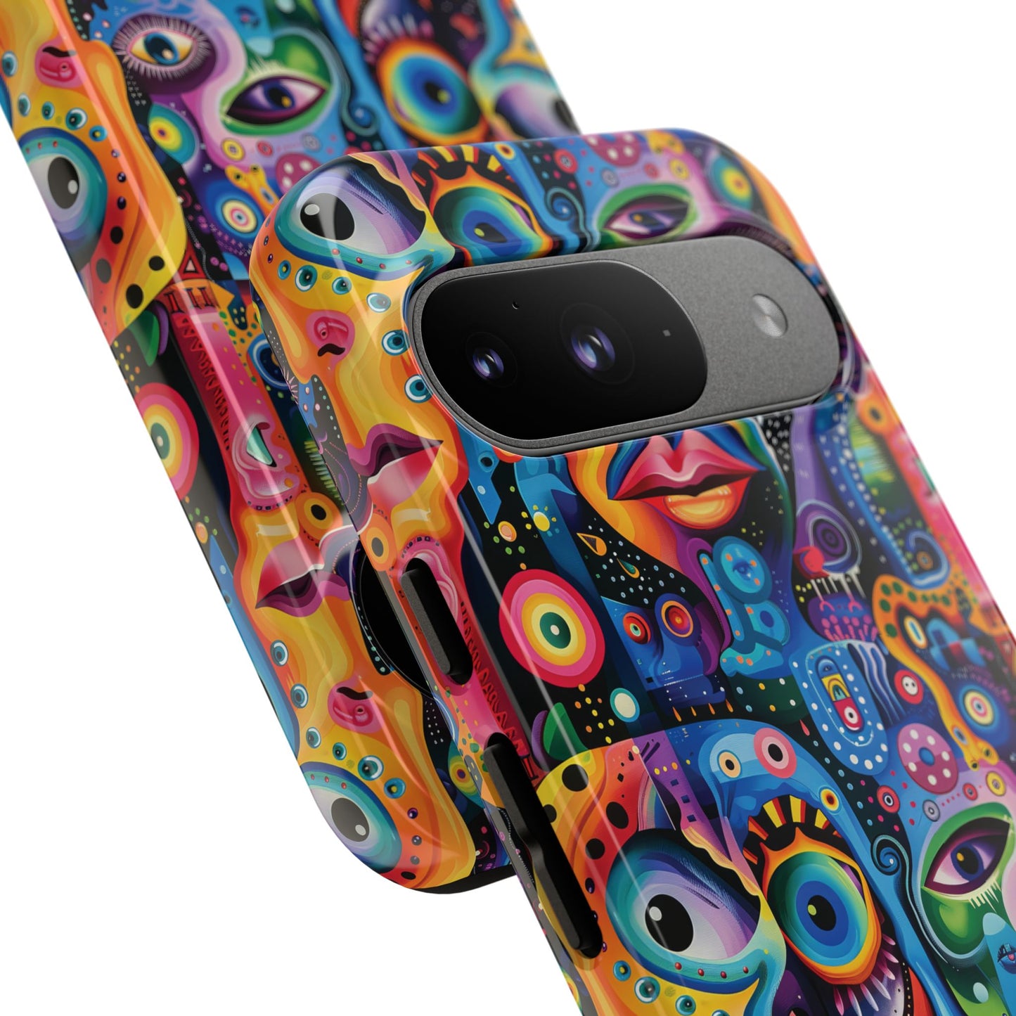 Psychedelic Visions Vibrant Samsung, iPhone and Google Pixel Phone Cases - Colorful Artistic Design