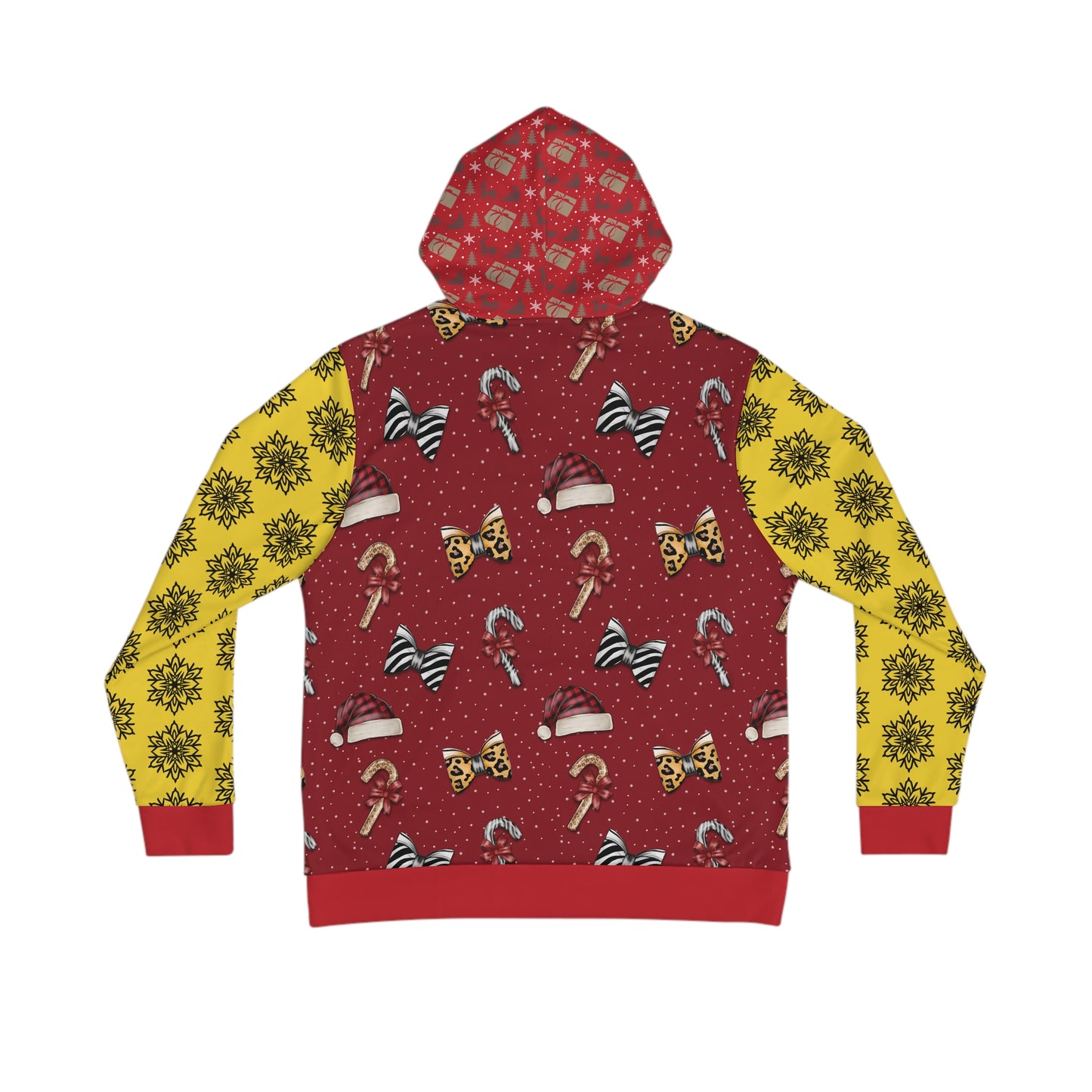 That Ugly Christmas Men's Hoodie with All-Over Print Design - Silky Smooth Polyester Fabric