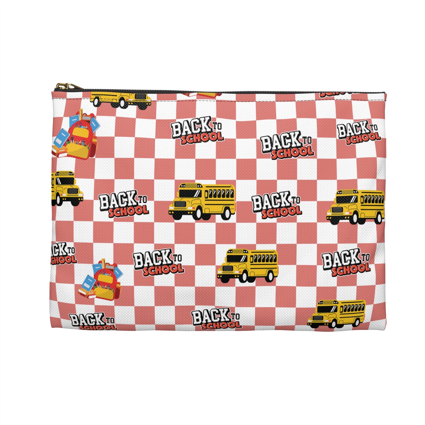 Personalized Red SchoolYard Chic Composition Book Inspired Accessory Pouch, Kids School Supplies, Classroom Organizer, Teacher Gift, Fun Stationery Case, Back to School