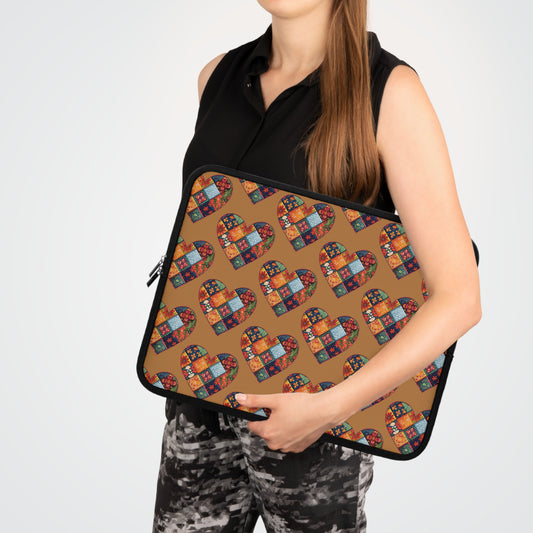 Patchwork Hearts Laptop Sleeve