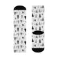 Winter Wonderland Cushioned Crew Socks - Comfortable DTG Print One-Size Style