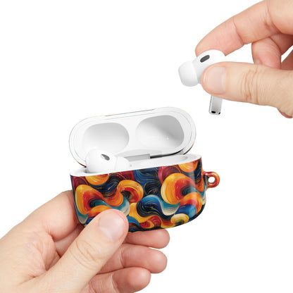 Cosmic Swirl AirPod Case - Colorful Protective Cover for Music Lovers