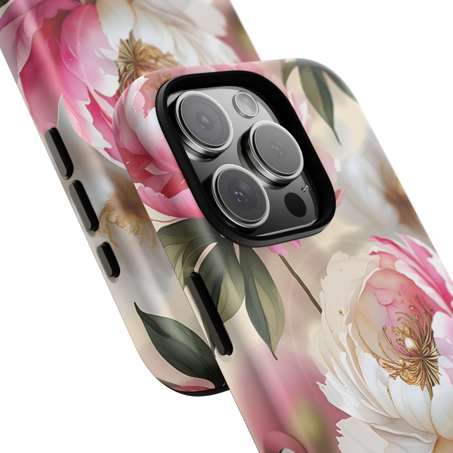 Blooming Petals Tough Magnetic Phone Cases, Elegant Phone Cover, Durable Case for Flower Lovers, Phone Accessories