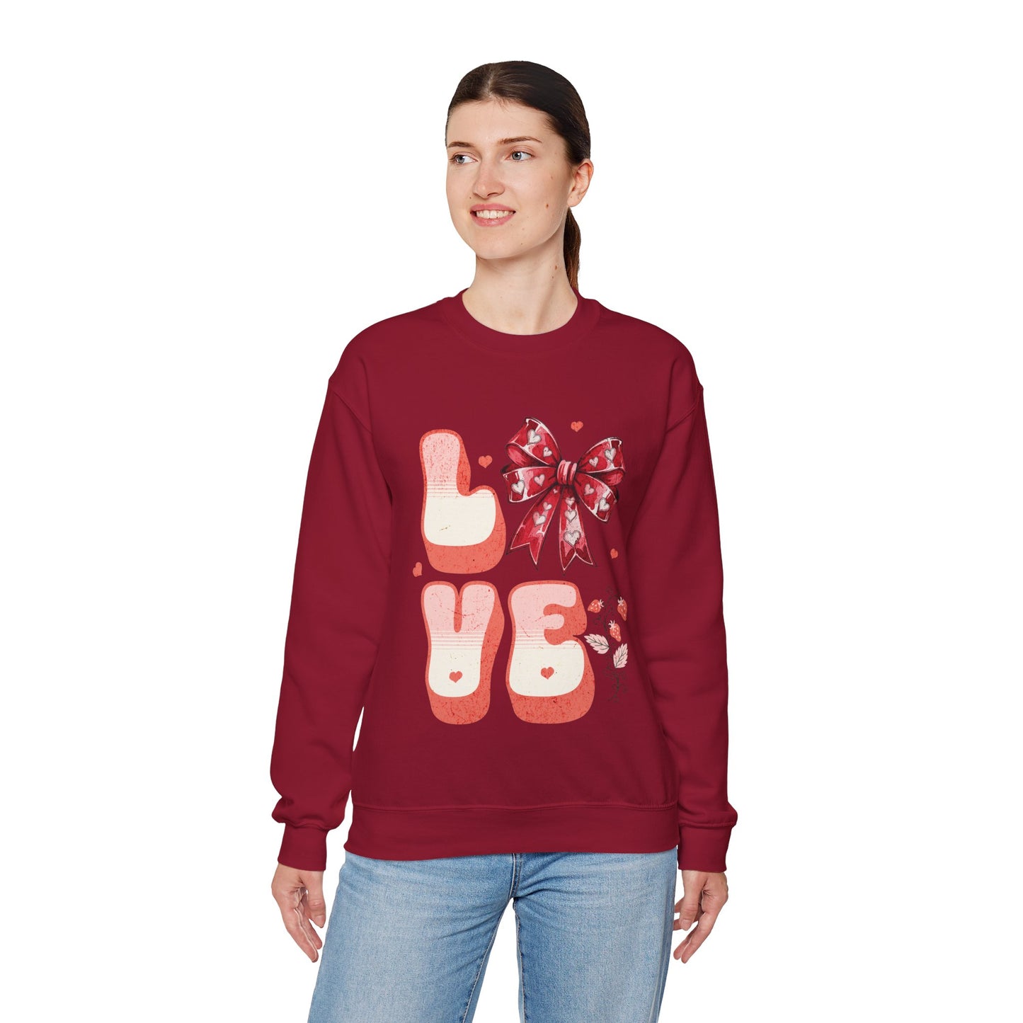 LOVE Coquette Unisex Heavy Gildan Blend™ Crewneck Sweatshirt.