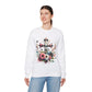 Faith and Floral Cross Unisex Heavy Gildan Blend™ Crewneck Sweatshirt.