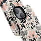 Personalized Floral Blush Garden Whisper Tough Magnetic MagSafe® iPhone® 13, 14, 15, 16, 17, Pro, Pro Max, Plus Cases (Custom Name).